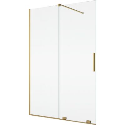 SanSwiss Amalia ścianka prysznicowa walk-in 120 cm złoty szczotkowany/szkło przezroczyste D35S21201307
