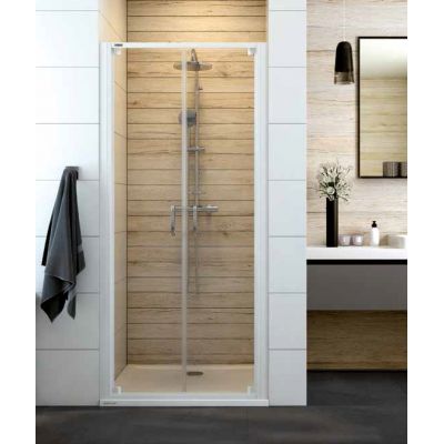 Sanplast Basic DD/BASIC drzwi prysznicowe 100 cm biały/szkło przezroczyste 600-450-1940-01-400