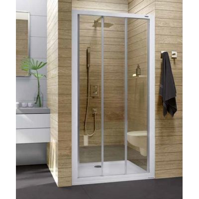 Sanplast Basic DTr/BASIC drzwi prysznicowe 120 cm biały/szkło przezroczyste 600-450-0960-01-400