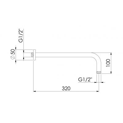 Steinberg 340 ramię ścienne złoty szcztkowany 3407900BG