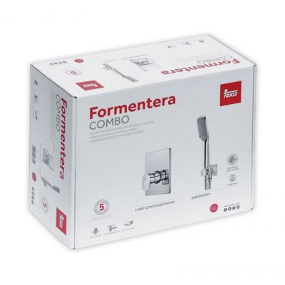Teka Formentera zestaw Combo Box z baterią prysznicową podtynkową chrom 622420220