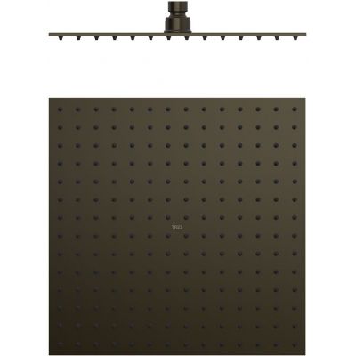 Tres Selection deszczownica 30x30 cm kwadratowa czarny brąz 134315012KMB