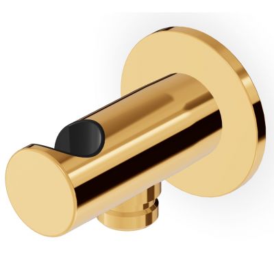 Zucchetti Brim przyłącze kątowe z uchwytem złoty Z93933.C40