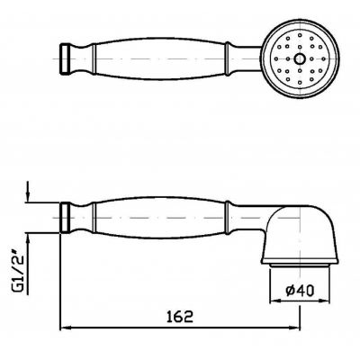 Zucchetti Delfiflu słuchawka prysznicowa chrom Z9472P.C