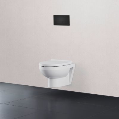 Duravit DuraSystem przycisk spłukujący do WC czarny mat WD5009031000