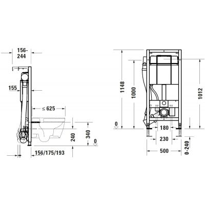 Duravit DuraSystem stelaż podtynkowy do WC WD1014000000