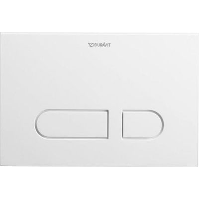 Zestaw Duravit DuraSystem stelaż podtynkowy z przyciskiem spłukującym białym i miską WC Rimless D-Neo Compact z deską wolnoopadającą (WD1011000000, WD5001011000, 45880900A1)