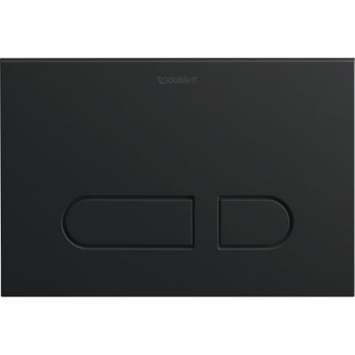 Zestaw Duravit DuraSystem stelaż podtynkowy z przyciskiem spłukującym czarny mat i miską WC Rimless  D-Neo Compact z deską wolnoopadającą (WD1011000000, WD5001031000, 45880900A1)