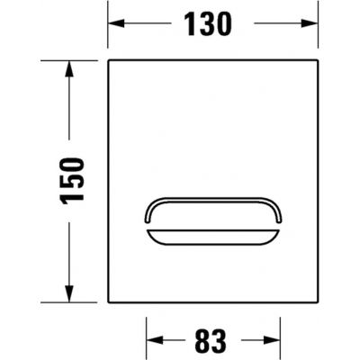 Duravit DuraSystem przycisk spłukujący do pisuaru elektroniczny biały WD5007013000