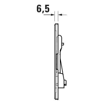 Duravit DuraSystem przycisk spłukujący do WC biały WD5010011000