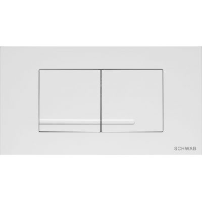 Schwab Gaios Duo przycisk spłukujący do WC tworzywo biały 4060418701