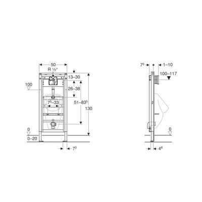 Geberit Duofix stelaż podtynkowy do pisuaru 111.665.00.6