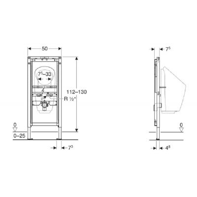 Geberit Duofix stelaż podtynkowy do pisuaru 111.686.00.2