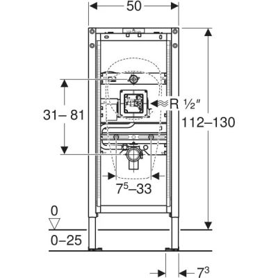 Geberit Duofix stelaż podtynkowy do pisuaru 111.689.00.2