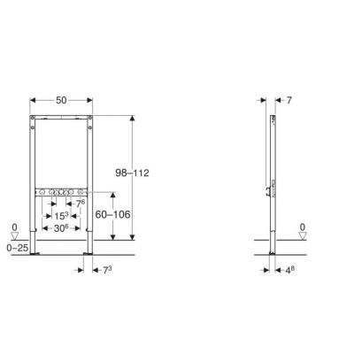 Geberit Duofix stelaż podtynkowy do baterii natynkowej 111.740.00.2
