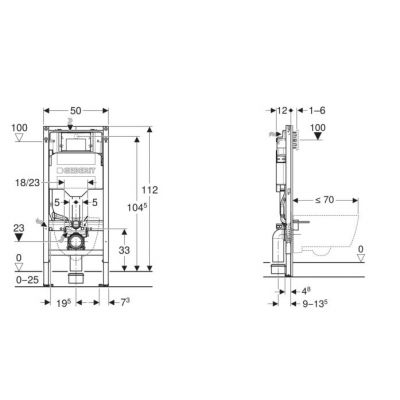 Geberit Duofix Sigma stelaż podtynkowy do miski WC wiszącej 111.900.00.6