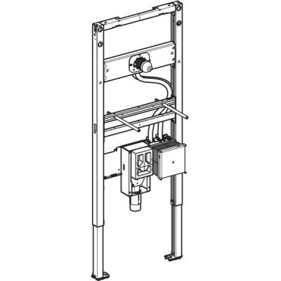 Geberit Duofix stelaż podtynkowy do umywalki i baterii elektronicznej stojącej z podtynkową skrzynką funkcyjną i syfonem 111.561.00.2