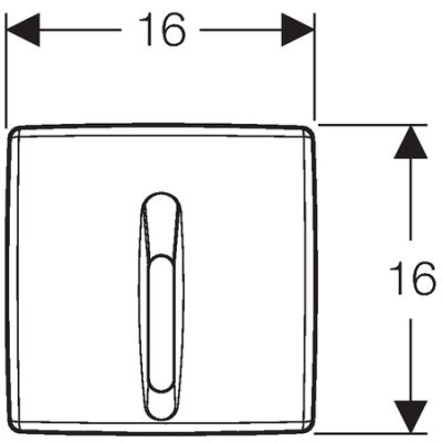 Geberit Basic zawór spłukujący do pisuaru elektroniczny zasilanie 230 V biały-alpin 115.817.11.5