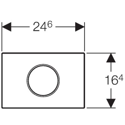 Geberit Sigma10 zestaw uruchamiający WC elektroniczny zasilanie bateryjne chrom błyszczący/chrom mat/chrom błyszczący 115.908.KH.1
