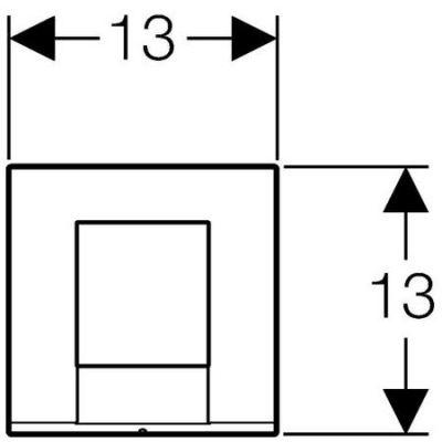Geberit Bolero zawór elektroniczny spłukujący do pisuaru bateryjny biały-alpin 116.032.11.1