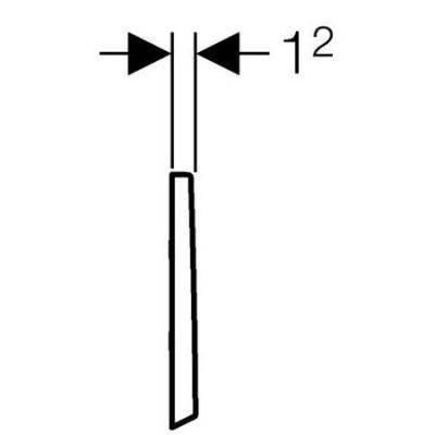Geberit Bolero zawór elektroniczny spłukujący do pisuaru bateryjny biały-alpin 116.032.11.1