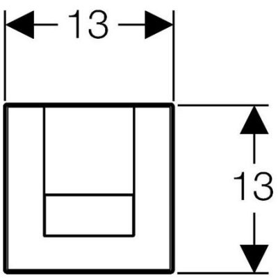 Geberit Tango zawór elektroniczny spłukujący do pisuaru bateryjny chrom błyszczący 116.034.21.1