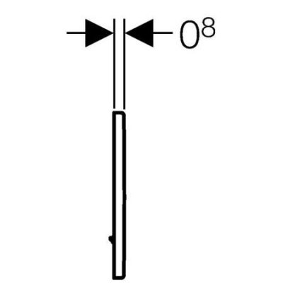 Geberit Tango zawór elektroniczny spłukujący do pisuaru bateryjny chrom błyszczący 116.034.21.1