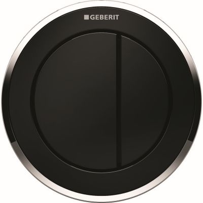 Geberit Typ10 przycisk spłukujący WC czarny/chrom błyszczący 116.055.KM.1