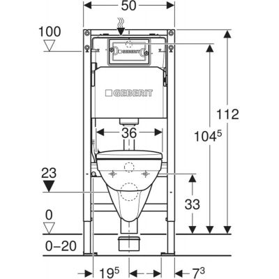 Geberit Duofix Basic Delta25 Selnova zestaw stelaż z miską, deską i przyciskiem 118.339.21.3