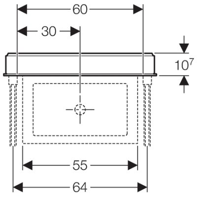 Geberit Monolith moduł sanitarny do umywalki szkło białe/aluminium 131.044.SI.1