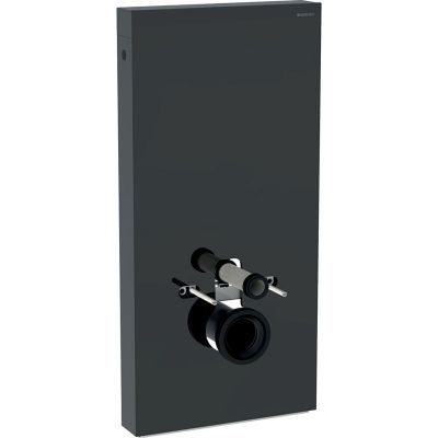 Geberit Monolith moduł sanitarny do WC wiszącego szkło lava/aluminium czarny chrom 131.021.JK.5