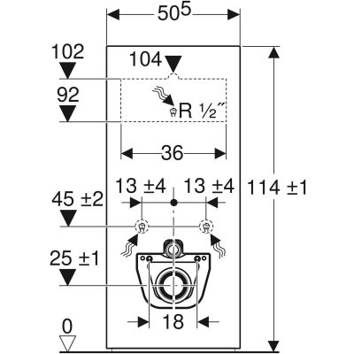 Geberit Monolith moduł sanitarny do miski WC wiszącej aluminium 131.031.JV.5