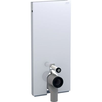 Geberit Monolith moduł sanitarny do miski WC stojącej szkło czarne/aluminium czarny chrom 131.033.SJ.6