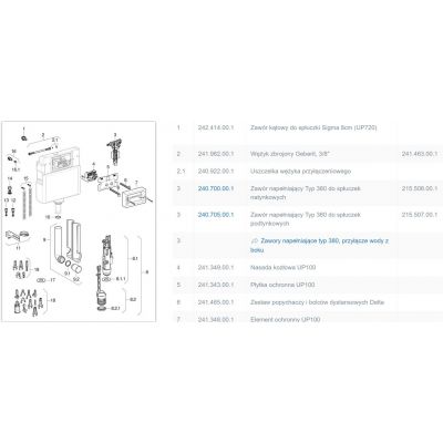Geberit płytka ochronna UP100 241.343.00.1