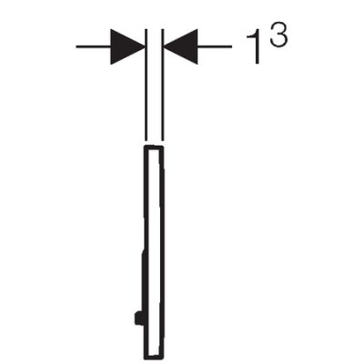 Geberit Sigma01 przycisk spłukujący przedni chrom mieszany 115.770.KA.5