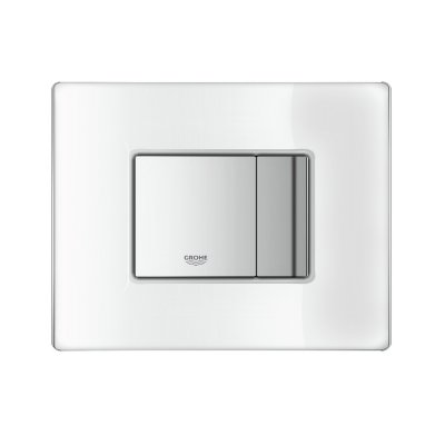 Grohe Skate Cosmopolitan przycisk spłukujący ze szklaną płytką szlachetna biel 38845LS0
