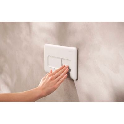 Hansgrohe iFrame Original Q przycisk spłukujący do WC biały 66001700