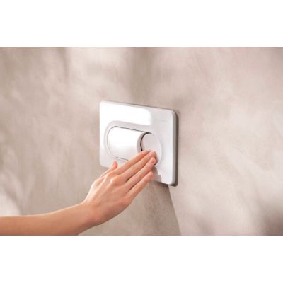 Hansgrohe iFrame Original S przycisk spłukujący do WC biały 66002450