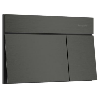 Hansgrohe Element E przycisk spłukujący do WC czarny chrom szczotkowany 66003340