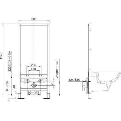 Kludi Unifix stelaż podtynkowy do bidetu 79200