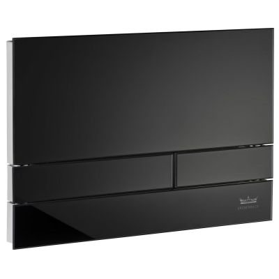 Kronenbach Plantec 2.0 Cube 60 przycisk spłukujący do WC szkło czarne/chrom połysk KB1126041904