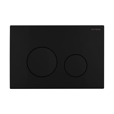 Oltens Triberg Lule zestaw 5w1 stelaż podtynkowy z przyciskiem spłukującym czarny mat (50001000, 57104300, 49301000)