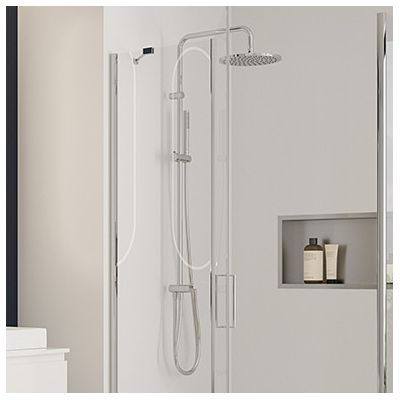 Oltens Jog zestaw prysznicowy z baterią wannowo-prysznicową ścienną chrom 36080100