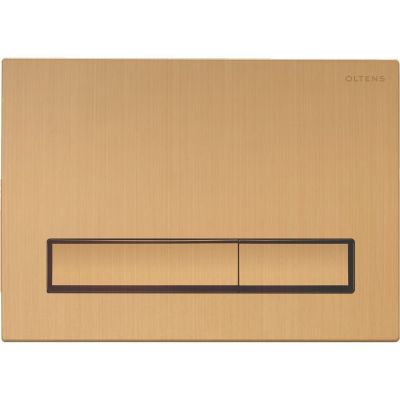 Oltens Torne przycisk spłukujący do WC złoto szczotkowane 57101810