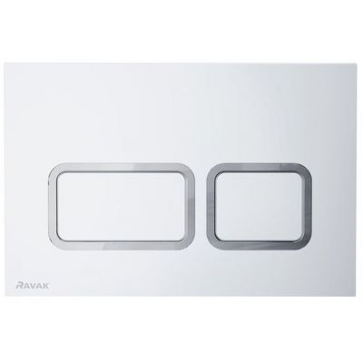 Ravak Twin przycisk spłukujący do WC satyna X01739