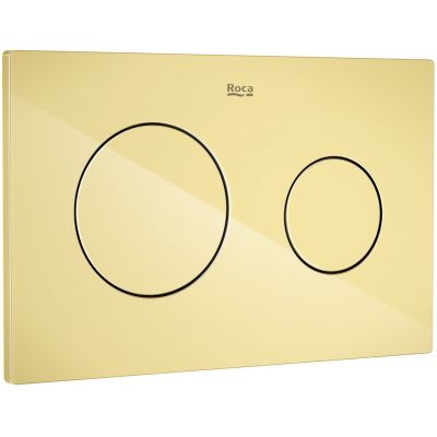 Roca PL przycisk spłukujący do WC złoty A8901890G0