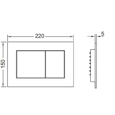 Tece Now przycisk spłukujący do WC nikiel metaliczny  9240418