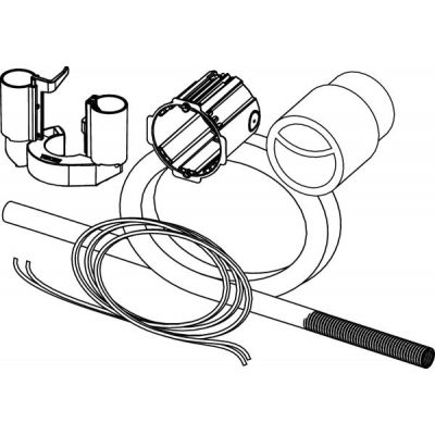 Tece Flushpoint zestaw montażowy pneumatycznego zdalnego systemu uruchamiania do spłukiwania 9240976