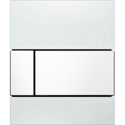 Tece Square przycisk spłukujący do pisuaru szkło białe 9.242.800