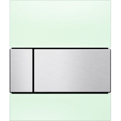 Tece Square przycisk spłukujący do pisuaru szkło zielone / stal 9.242.804
